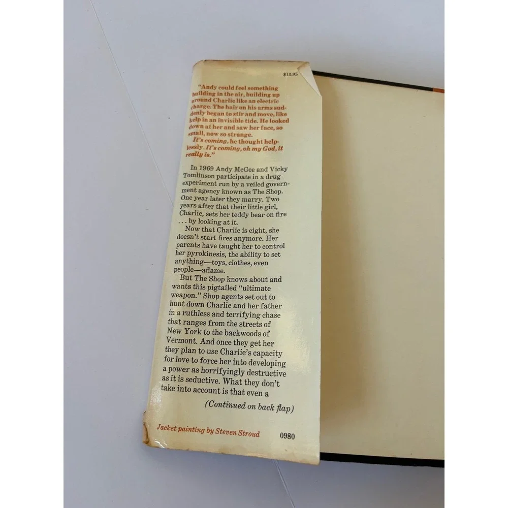 Firestarter Stephen King First Edition 1980 Viking‎ Press Hardcover Horror Novel